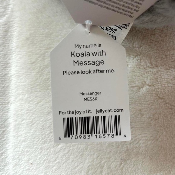 Koala With Message Jellycat - Authentic - Brand New - Picture 3 of 6